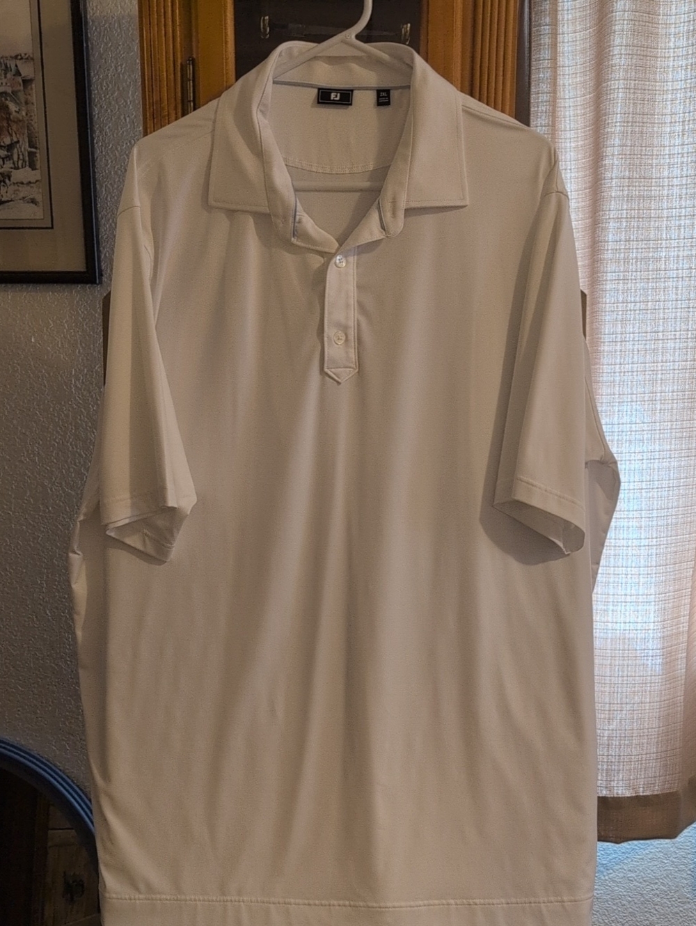 Men’s White Performance Polo Shirt